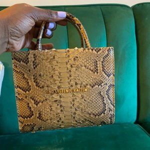 *RARE/NEW* Brandon Blackwood ESR Tote Brown Python